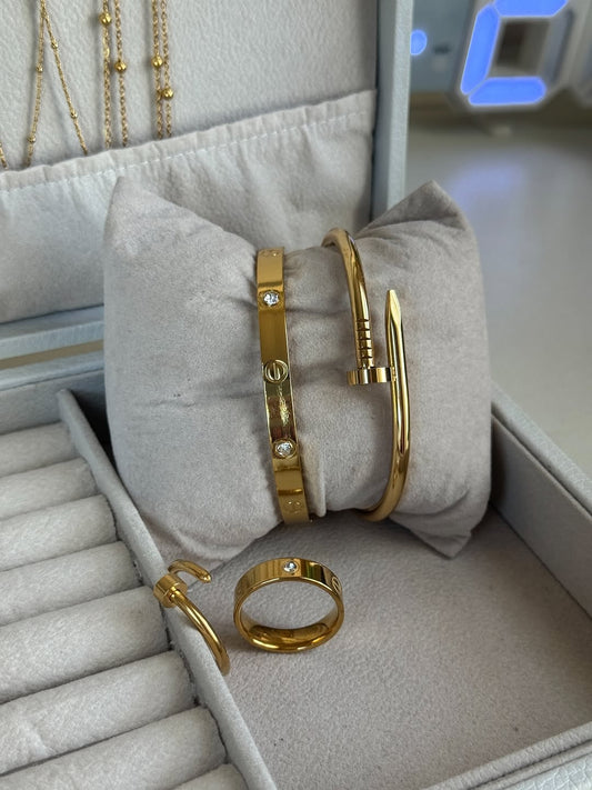 Cartier & Nail Bangle Hand Set