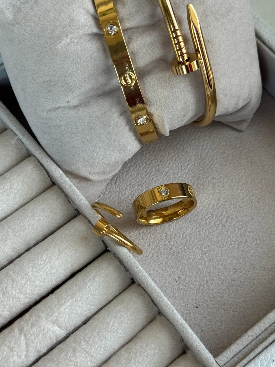 Cartier & Nail Bangle Hand Set