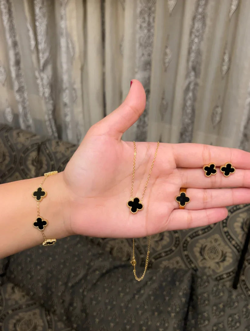 Premium Clover 5 pcs Complete Set (Adjustable Ring)