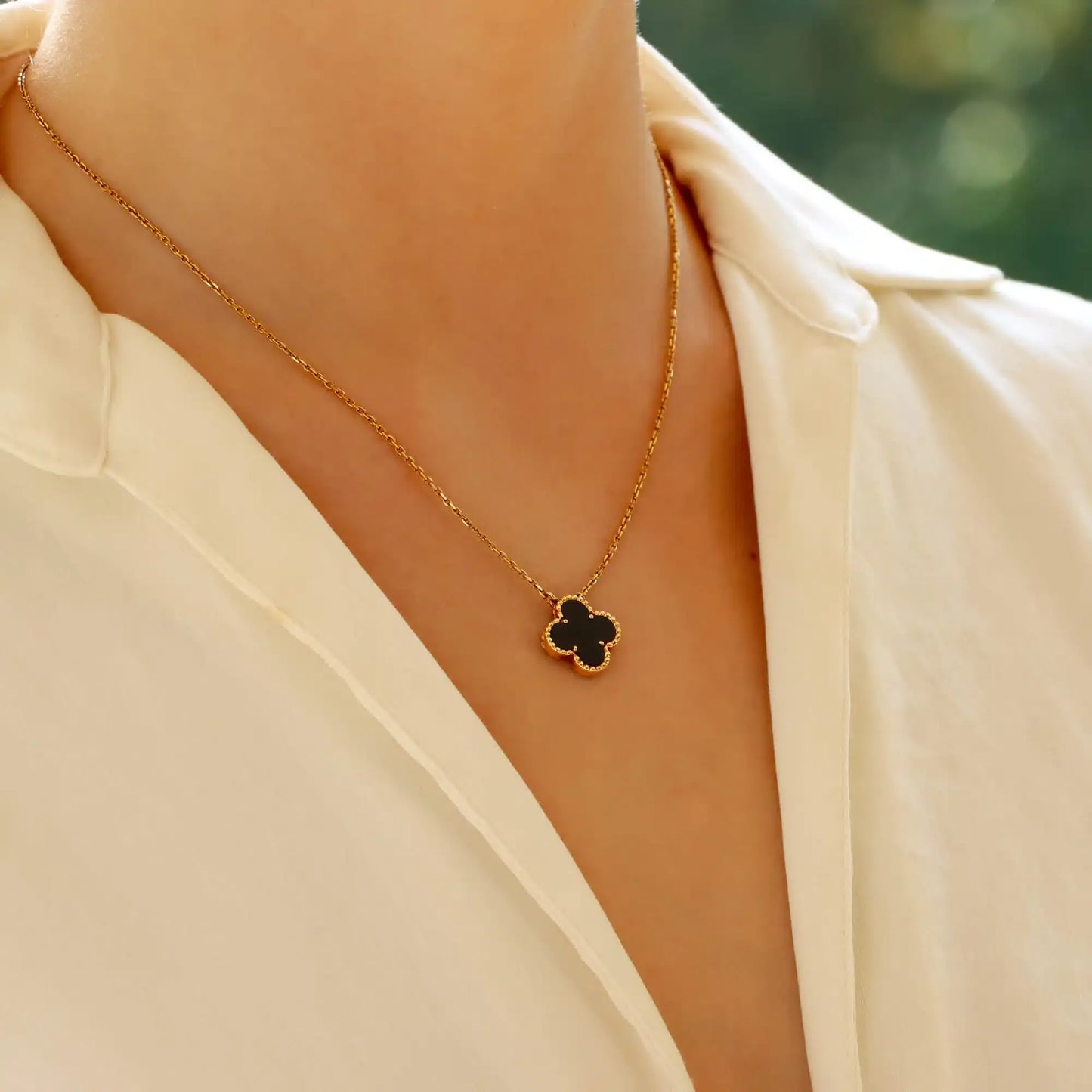 Black Clover Necklace
