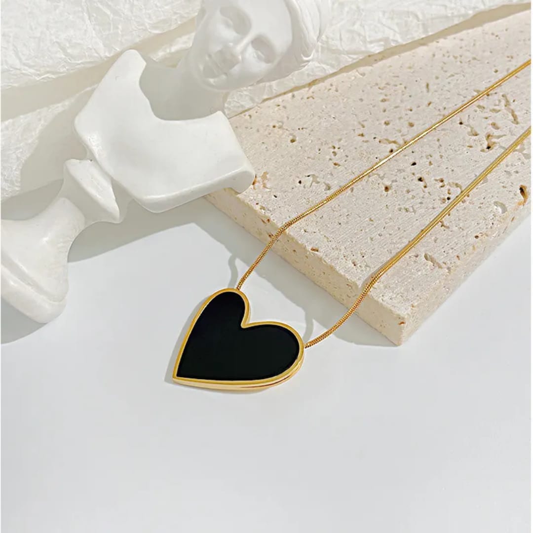 Black Heart Shape Pendant
