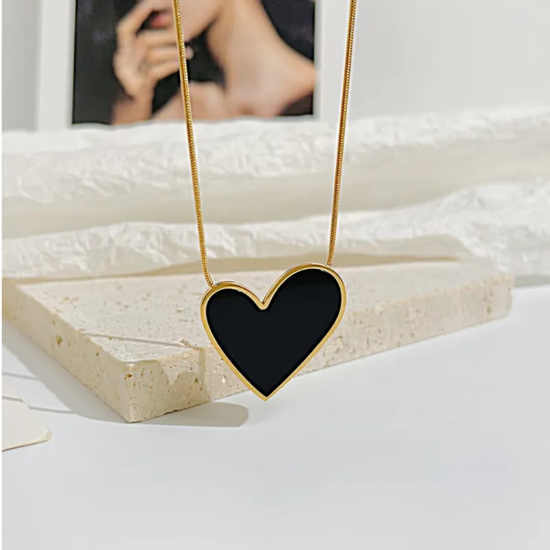 Black Heart Shape Pendant