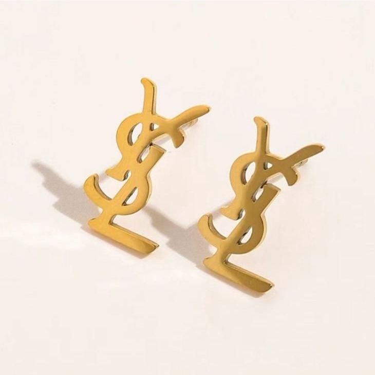 YSL Gold Studs