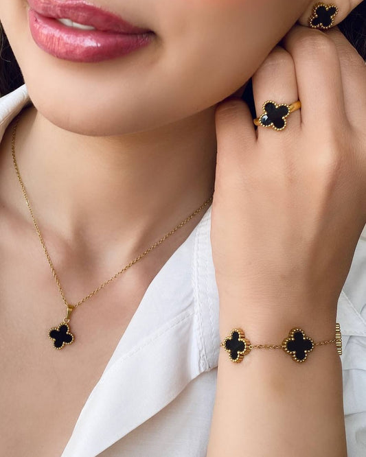 Premium Clover 5 pcs Complete Set (Adjustable Ring)