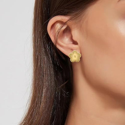 Gold Clover Earrings