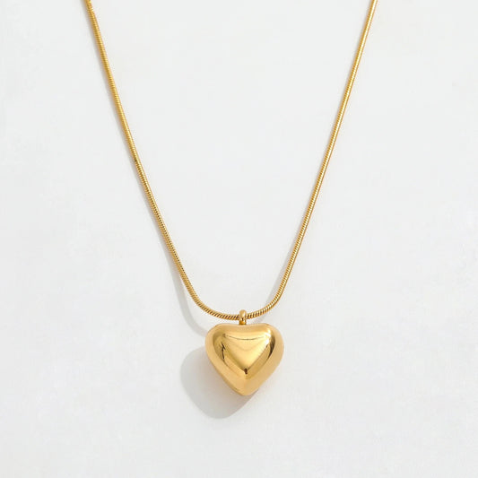 18K Gold Heart Necklace