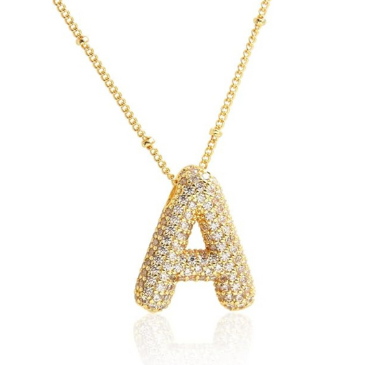 18k Gold Plated Alphabet Letter A Necklace