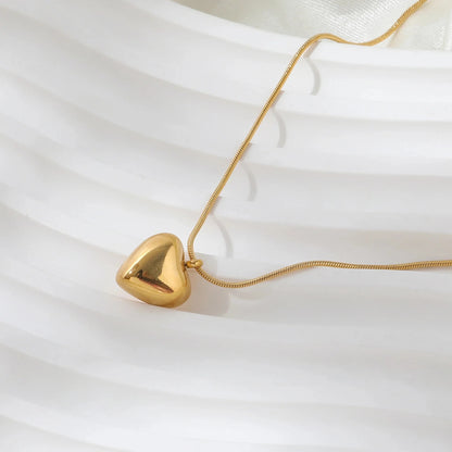 18K Gold Heart Necklace