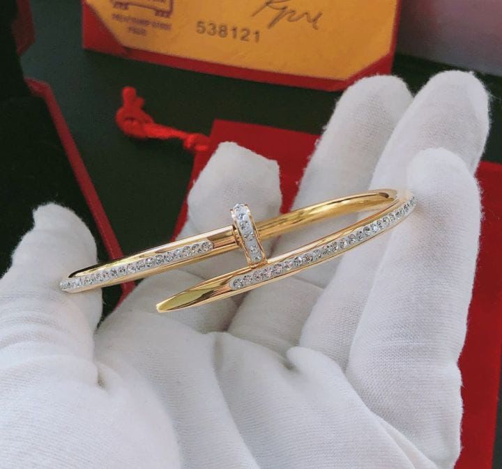 Diamond Stone Nail Bangle