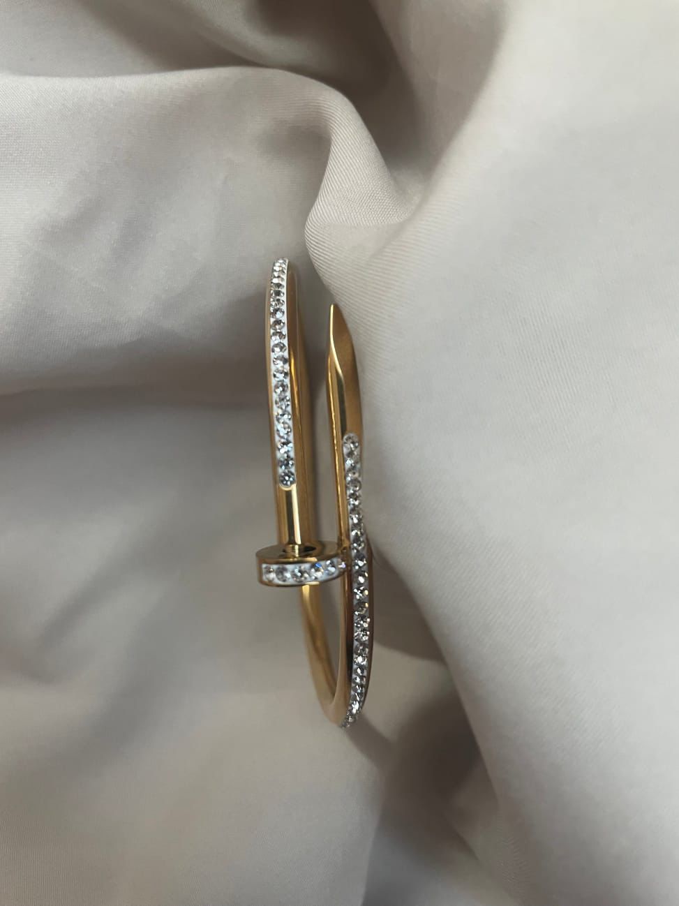 Diamond Stone Nail Bangle