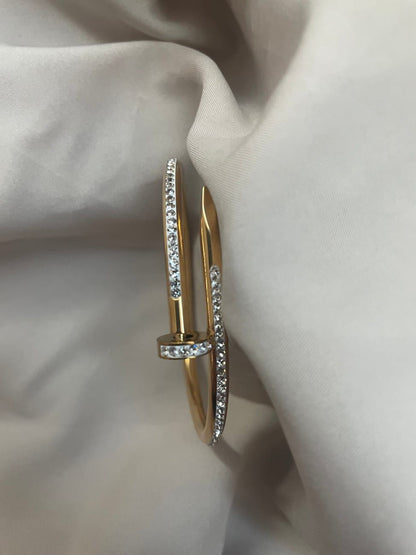 Diamond Stone Nail Bangle