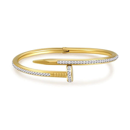 Diamond Stone Nail Bangle