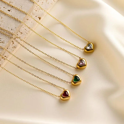 Mini Heart Zarkoon Necklace 4 Pcs
