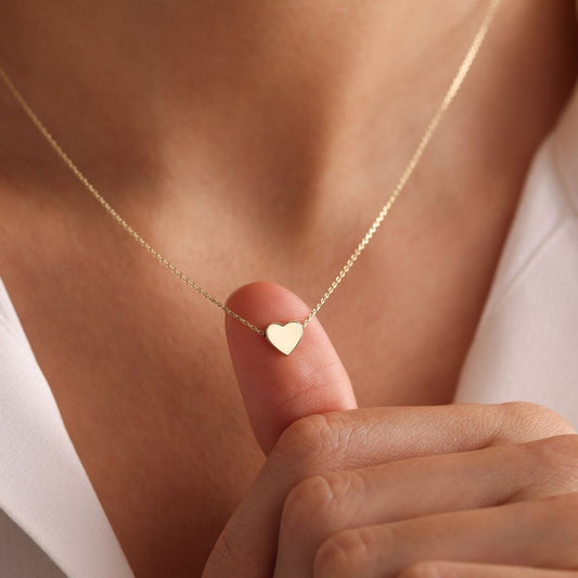 18K Gold Heart Necklace