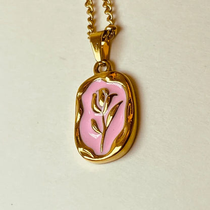 Rose Pendant Necklace