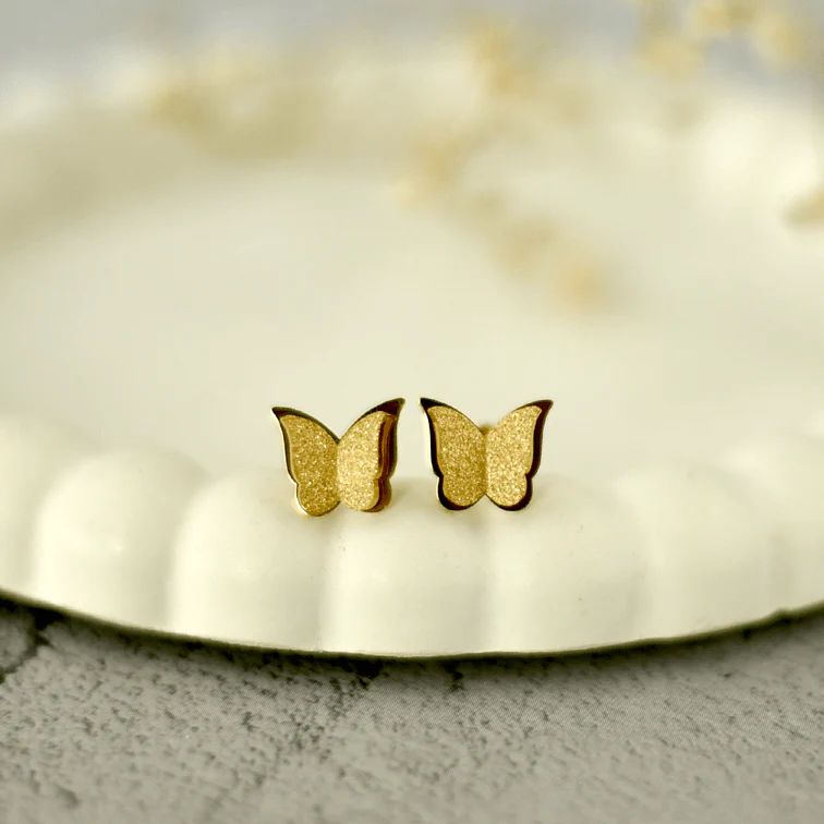 Butterfly 18k Studs
