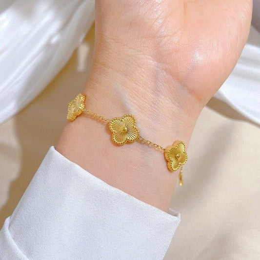 Golden Clover Bracelet
